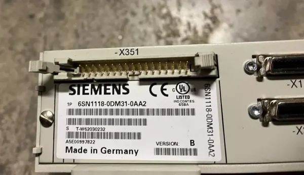Siemens Simodrive, 6SN1118-0DM31-0AA2, Ver B samonde. spare part. industrial. cnc