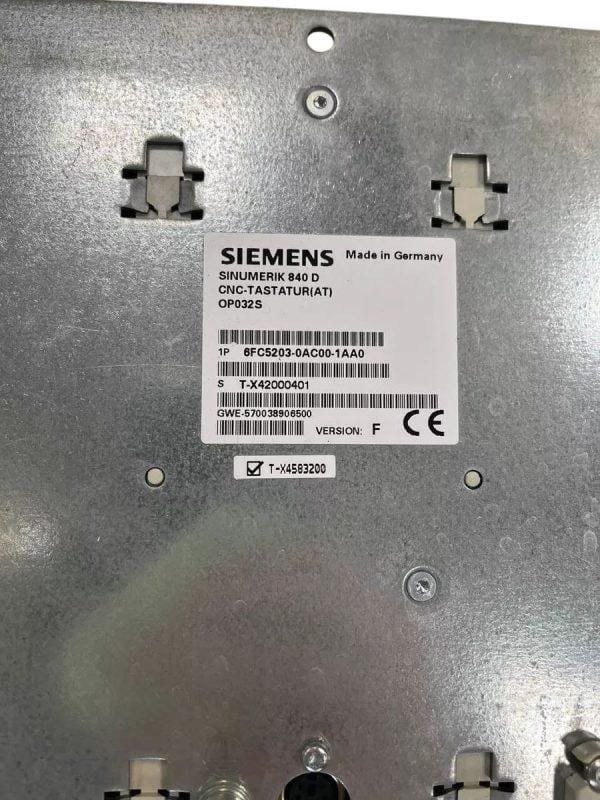 SIEMENS 6FC5203-0AC00-1AA0 VERSION F SINUMERIK 840D CNC . samonde, spare part. industrial. cnc