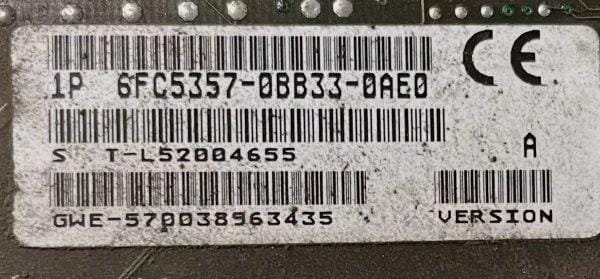 Siemens 6FC5357-0BB33-0AE0 SINUMERIK 840DDE 1.5MB NCU . samonde, spare part. industrial. cnc