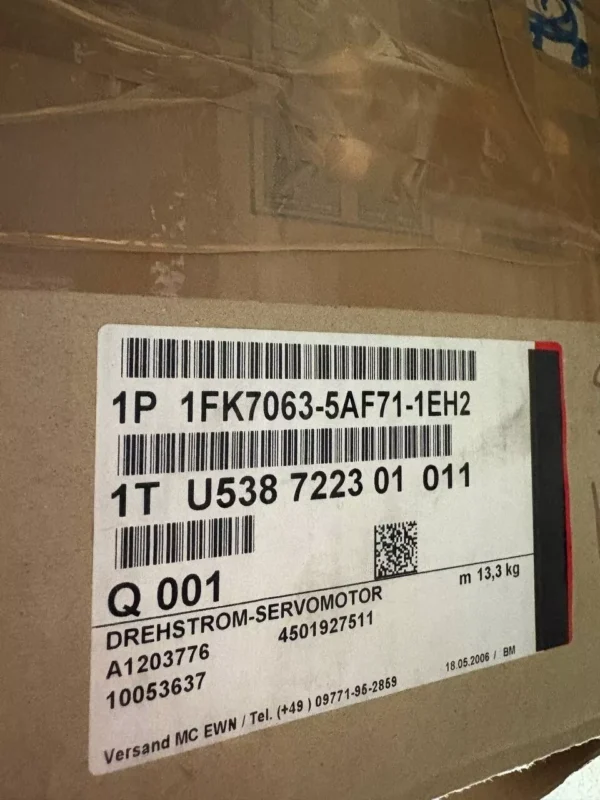 Siemens Servomotor 1FK7063-5AF71- 1EH2 - New.samonde, spare part. industrial. cnc